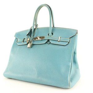 Hermès Blue Jean Togo Birkin 35 Palladium Hardware, 2010 — Shreve